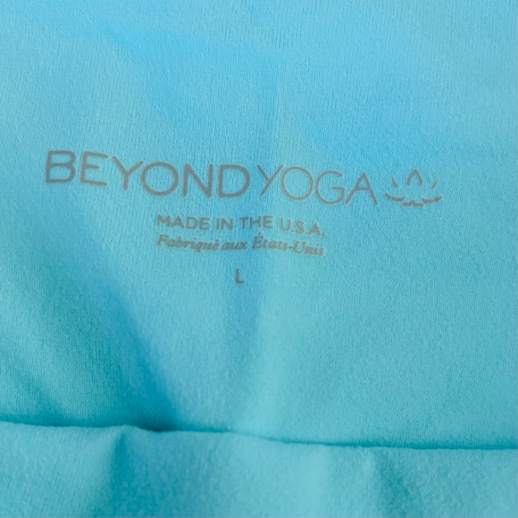 EUC Beyond Yoga Spacedye Midi High Waisted Legging Capri Blue/Grotto | Sz Lg - Picture 6 of 9